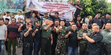 Datangi Makodim, Ratusan Warga Batang Dukung UU TNI