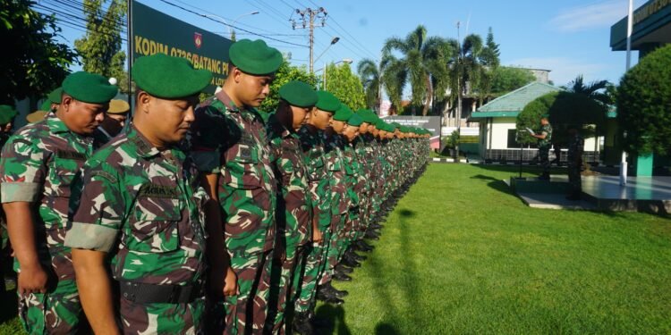 Kasdim 0736/Batang Pimpin Apel Kembali dan Pelepasan Cuti Lebaran Gelombang II
