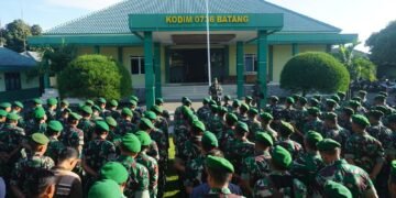 Kasdim 0736/Batang Pimpin Apel Kembali dan Pelepasan Cuti Lebaran Gelombang II