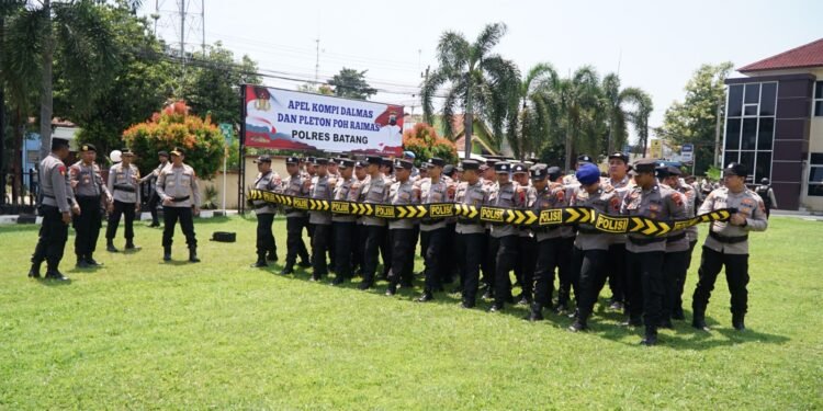 Kapolres Batang Tekankan Peran Humanis Kompi Dalmas dalam Demokrasi