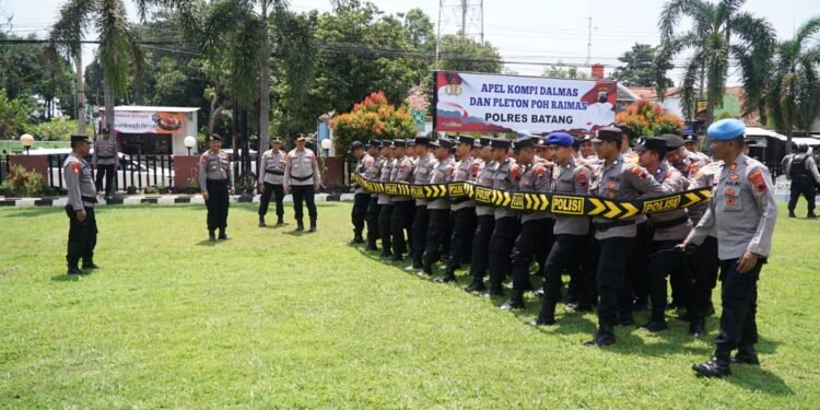 Kapolres Batang Tekankan Peran Humanis Kompi Dalmas dalam Demokrasi