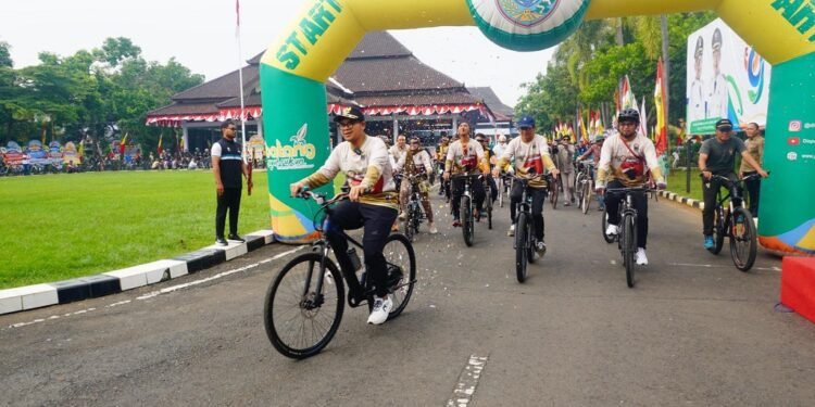 Ngontel Bersama, Bupati dan Wakil Bupati Gaungkan Gaya Hidup Sehat