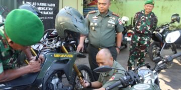 Dandim 0736/Batang Cek Langsung Kondisi, dan Kelengkapan Kendaraan Dinas Anggota