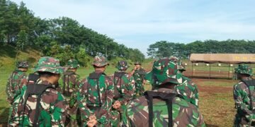Tingkatkan Kemampuan Prajurit, Kodim Batang Gelar Latihan Menembak Laras Panjang