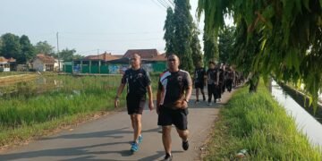 Jaga Stamina Dan Bakar Kalori, Dandim 0736/Batang Ajak Anggota Laksanakan Olah Raga