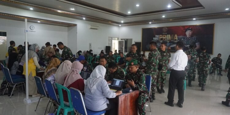 Peduli Kesehatan Anggota, Kodim 0736/Batang Selenggarakan Cek Kesehatan Gratis