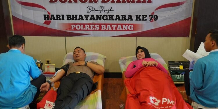 HUT Bhayangkara, Polres Batang Targetkan 100 Kantong Darah