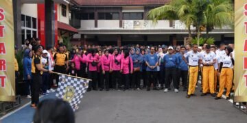 Semarak Jalan Sehat Bhayangkara ke-79, Polres Batang Libatkan Ribuan Peserta