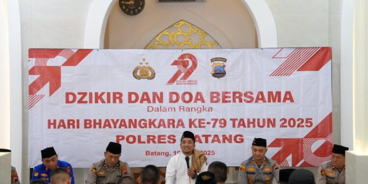 Kapolres Batang: Dzikir Momentum Mendekatkan Diri dan Perkuat Tanggung Jawab
