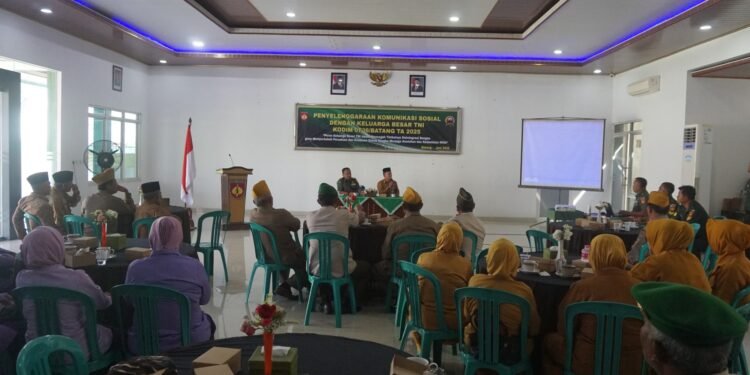 Kodim 0736/Batang Jalin Komunikasi Soaial Dengan Keluarga Bersar TNI