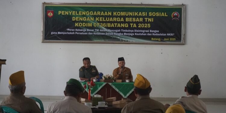 Kodim 0736/Batang Jalin Komunikasi Soaial Dengan Keluarga Bersar TNI