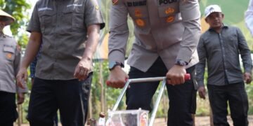 Polres Batang Tanam Jagung Serentak, Dorong Ketahanan Pangan di Lahan Perhutani