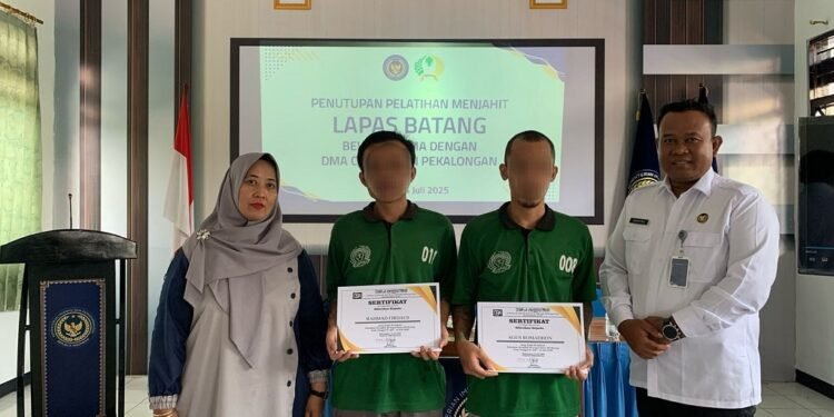 Pelatihan Jahit Usai, WBP Lapas Batang Siap Berwirausaha