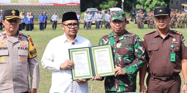 Bupati M. Faiz Kurniawan Buka TMMD Sengkuyung III Desa Plelen