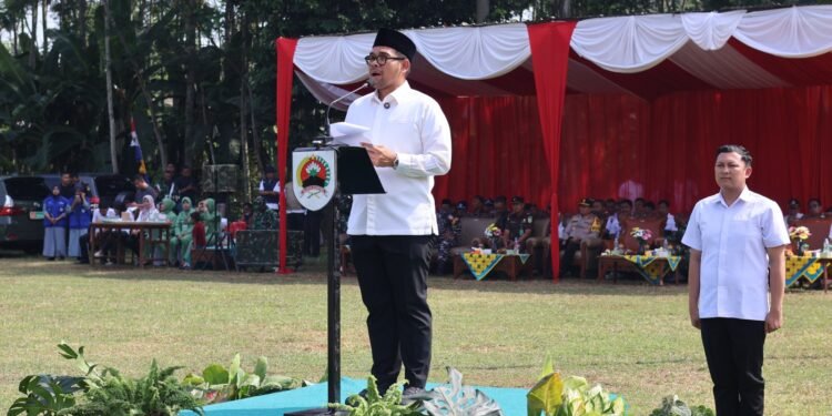 Bupati M. Faiz Kurniawan Buka TMMD Sengkuyung III Desa Plelen