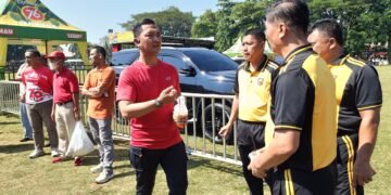 Ratusan Personel Gabungan Siap Pastikan Kenyamanan Konser Denny Caknan