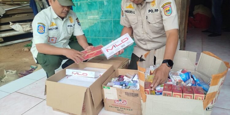 Satpol PP Batang Berhasil Amankan Belasan Ribu Rokok Ilegal