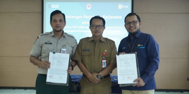 BPBD Batang dan PLN Pekalongan Teken Kerjasama Penanggulangan Bencana