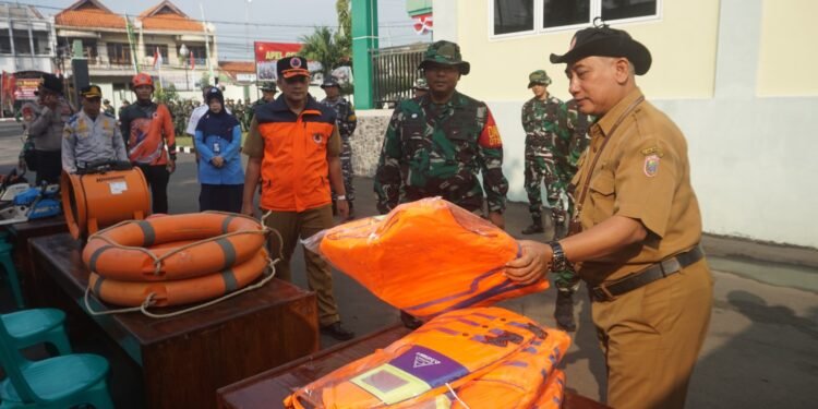 Dandim 0736/Batang Pimpin Apel Gelar Pasukan Siaga Penanggulangan Bencana Alam di Wilayah