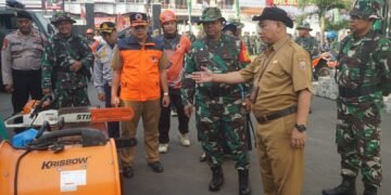 Dandim 0736/Batang Pimpin Apel Gelar Pasukan Siaga Penanggulangan Bencana Alam di Wilayah