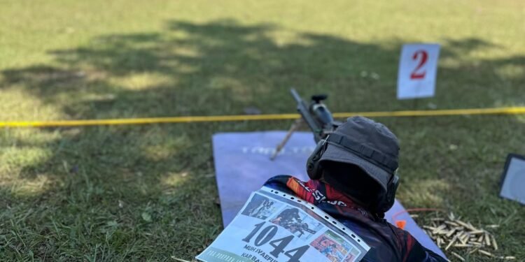 Anggota Kodim 0736/Batang Unjuk Gigi di Ajang Lomba Menembak Pra Porprov XVII/2025