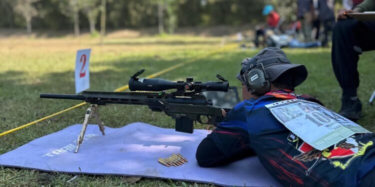 Anggota Kodim 0736/Batang Unjuk Gigi di Ajang Lomba Menembak Pra Porprov XVII/2025