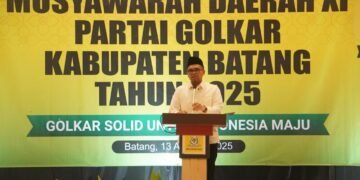Musda Golkar, Bupati Batang Inginkan Arah Pembangunan Daerah Bersama