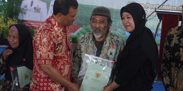 Gubernur Jateng Serahkan 1.065 Sertifikat Tanah ke Petani Teh Eks PIR