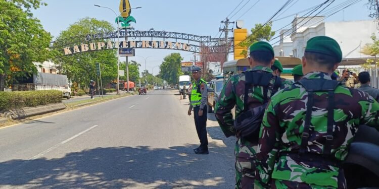 Jaga Kondusifitas Wilayah, Kodim, Pos AL, Polres dan Satpol-PP Batang Gelar Patroli Gabungan