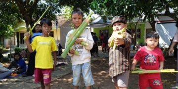 Hindari Gawai, Oi Kecepak Kenalkan Anak Permainan Jadul