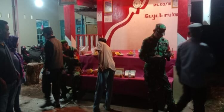 Babinsa Ajak Masyarakat Aktifkan Kembali Sistem Keamanan Lingkungan