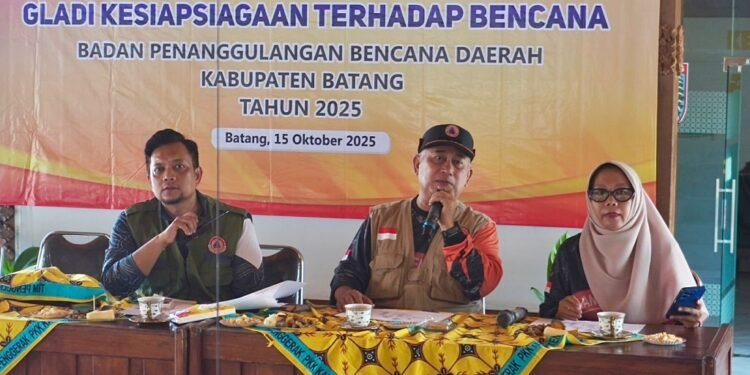 Latihan Tangani Banjir, BPBD Batang Perkuat Koordinasi Lintas Sektor