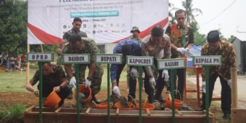 Peletakan Batu Pertama Pembangunan Koperasi Desa Merah Putih, Dandim Pastikan Pembangunan dimulai di Tujuh Titik