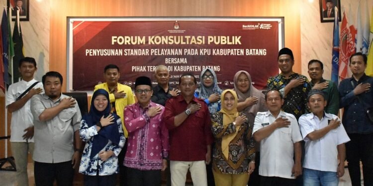 KPU Batang Gelar Forum Konsultasi Publik Penyusunan Standar Pelayanan
