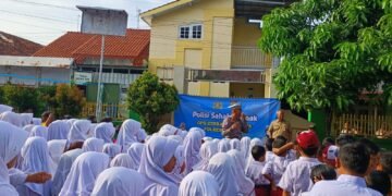 Satlantas Polres Batang Ajak 240 Siswa SD Klidang Wetan Belajar Tertib Lalu Lintas