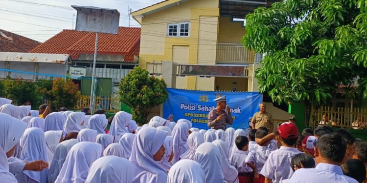 Satlantas Polres Batang Ajak 240 Siswa SD Klidang Wetan Belajar Tertib Lalu Lintas