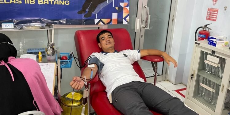 Wujud Kepedulian, Lapas Batang Donor Darah Sukarela