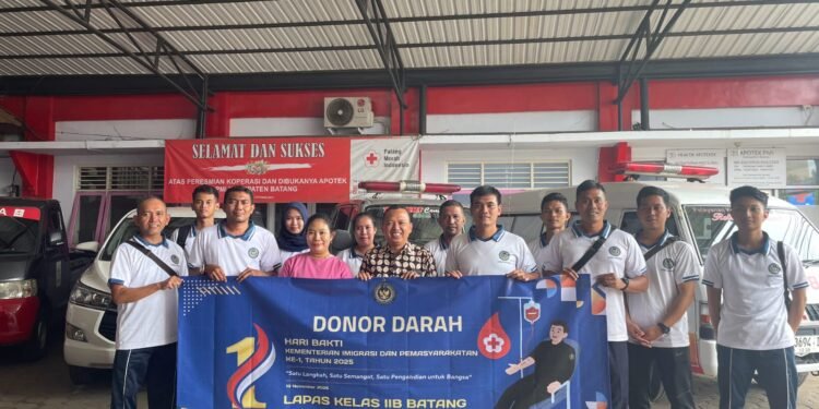 Wujud Kepedulian, Lapas Batang Donor Darah Sukarela