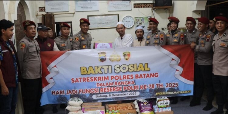 Reserse Polri 78 Tahun: Satreskrim Polres Batang Tunjukkan Kepedulian Lewat Aksi Sosial