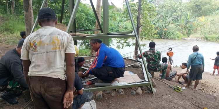 Prajurit Kodam IV/Diponegoro bersinergi hadirkan Jembatan bagi Warga Kalikurmo