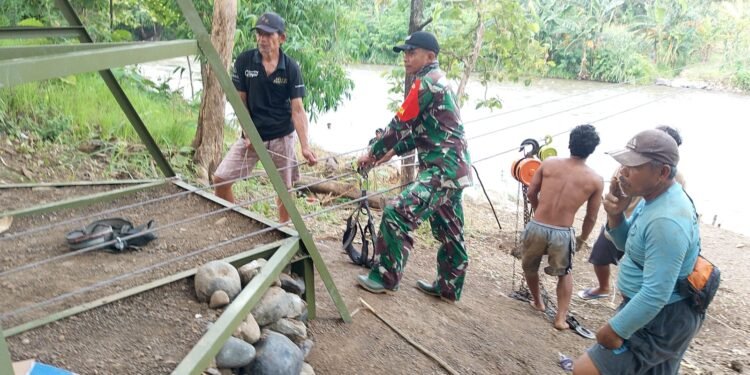 Prajurit Kodam IV/Diponegoro bersinergi hadirkan Jembatan bagi Warga Kalikurmo