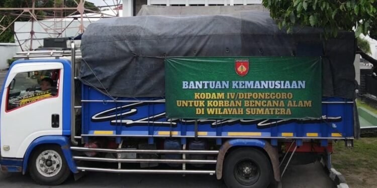 Dari Kodam IV/Diponegoro untuk Aceh dan Sumatera: Uluran Tangan untuk warga yang tertimpa musibah