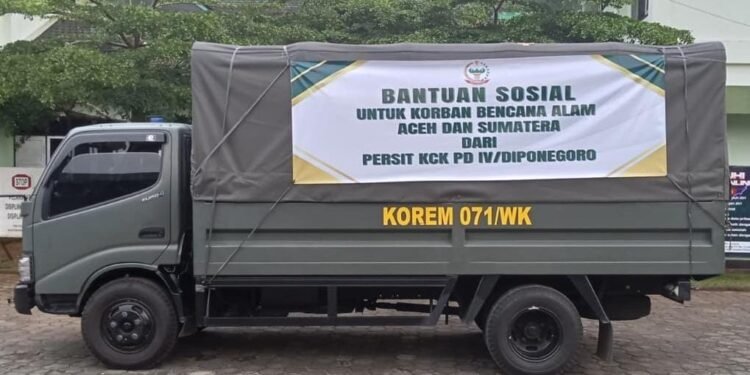 Dari Kodam IV/Diponegoro untuk Aceh dan Sumatera: Uluran Tangan untuk warga yang tertimpa musibah