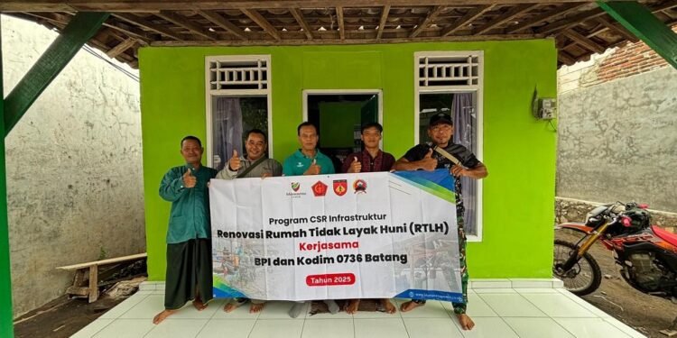 Lewat Program CSR, PLTU Batang dan Kodim 0736 Renovasi Rumah Nelayan Roban Timur