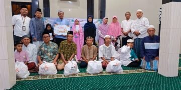 Gandeng Lazismu, Masjid Al Haadi Santuni Puluhan Yatim dan Duafa