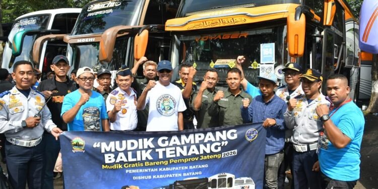 Wakil Bupati Batang Lepas Ratusan Pemudik Batang dari Jakarta