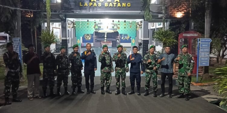 Kodim 0736/Batang Laksanakan Patroli ke Lapas Kelas IIB, Pastikan Keamanan Hari Raya Idul Fitri