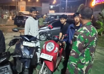 Babinsa Tetap Laksanakan Patroli Kewilayahan di Hari Raya Idul Fitri