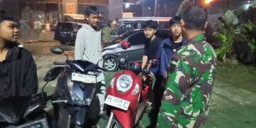 Babinsa Tetap Laksanakan Patroli Kewilayahan di Hari Raya Idul Fitri