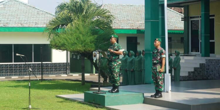 Komandan Kodim Pimpin Upacara Kenaikan Pangkat, Jadikan Motivasi Dan Inspirasi Mantapkan Etos Kerja